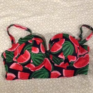 TORRID watermelon bikini top
